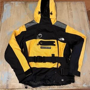 The North Face Yellow and Black Ski Jacket